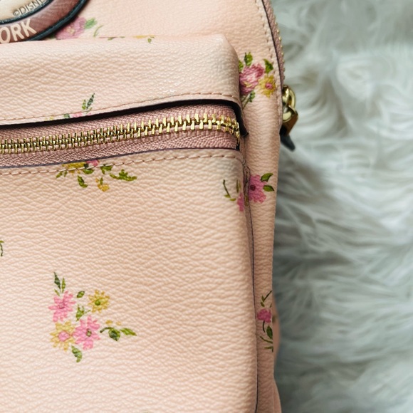 Coach Disney Minnie Mouse Vintage Pink Floral Charlie Mini Backpack Purse F29354 - Picture 10 of 10